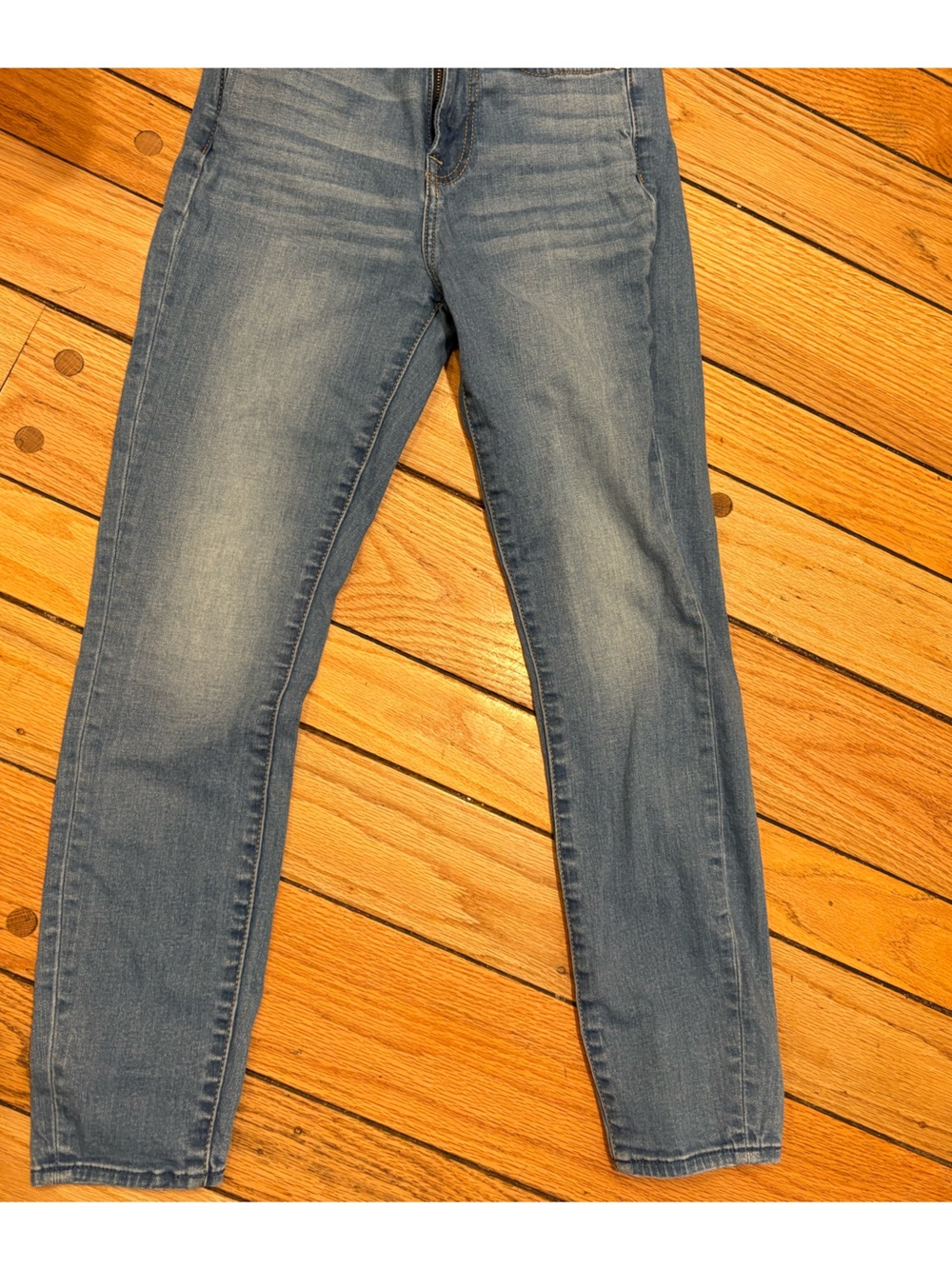 7 For All Mankind High Waist Gwenevere Medium Blue Ankle Skinny Jeans size 24 - Picture 5 of 5